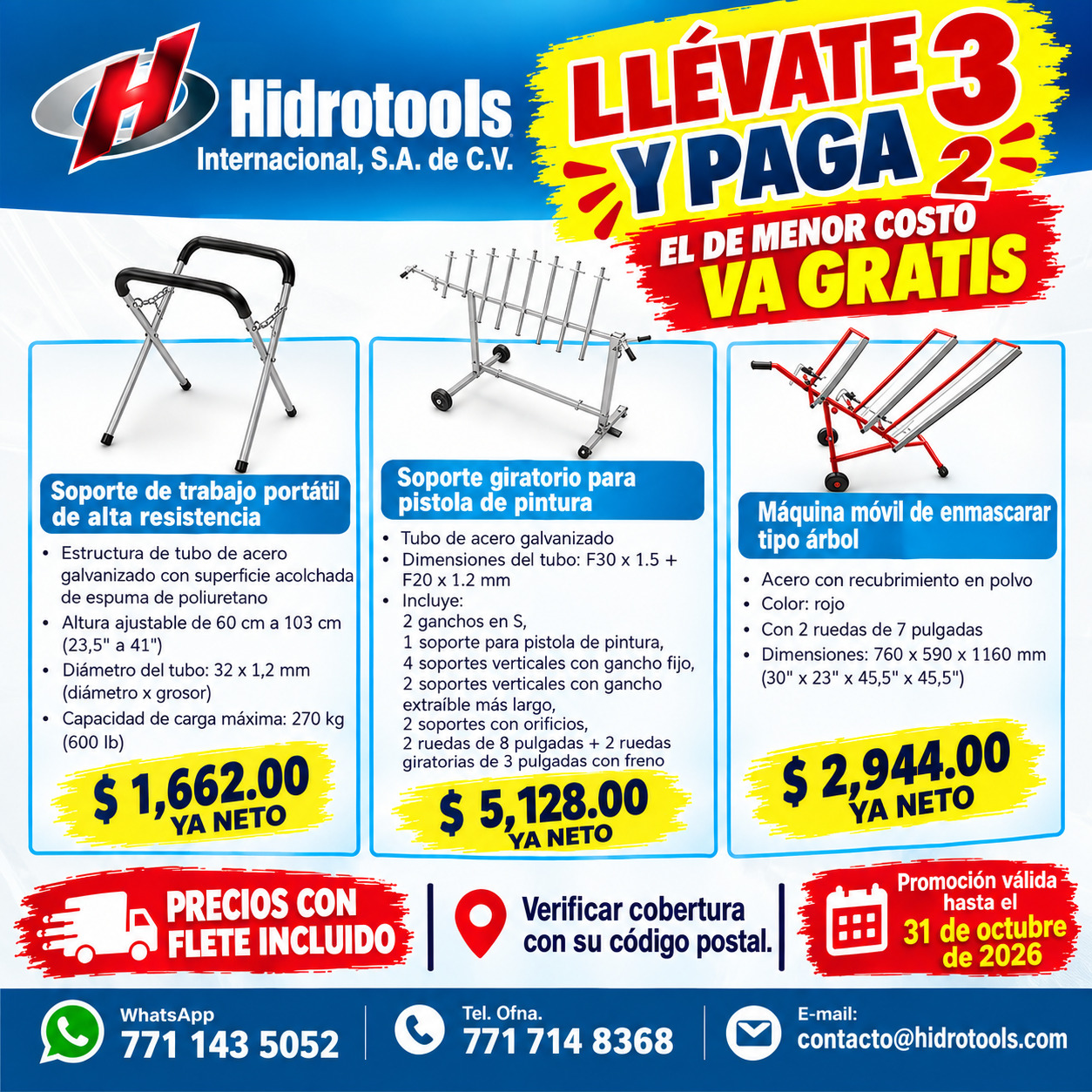 Llévate 3 y paga 2